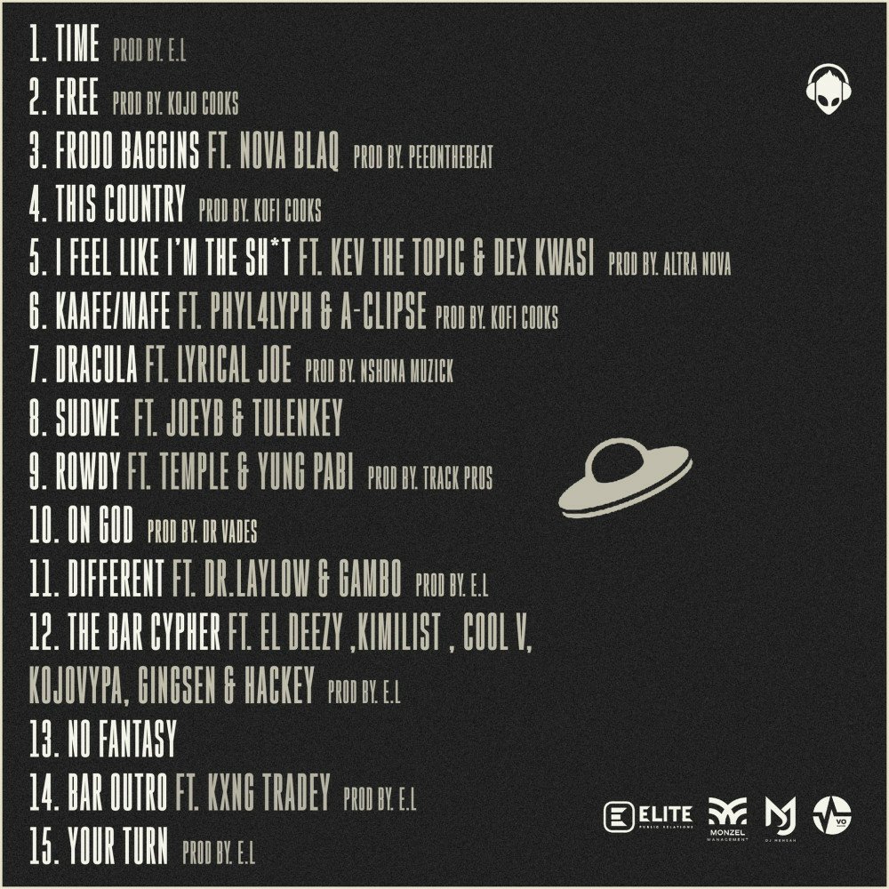 BAR 6 Tracklist 

