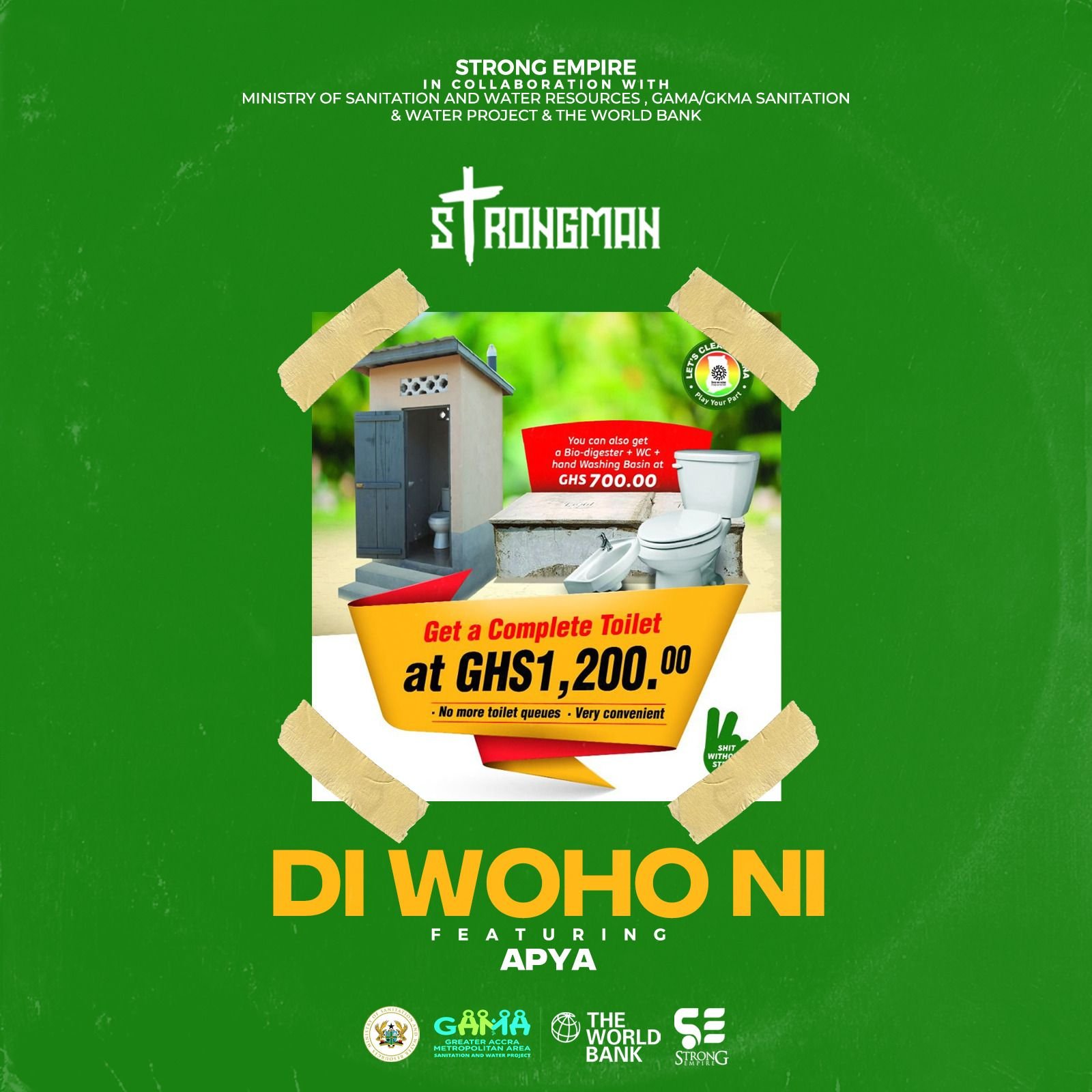 Strongman begins sanitation campaign with ‘Di Woho Ni’ partners The World Bank, GAMA PCU