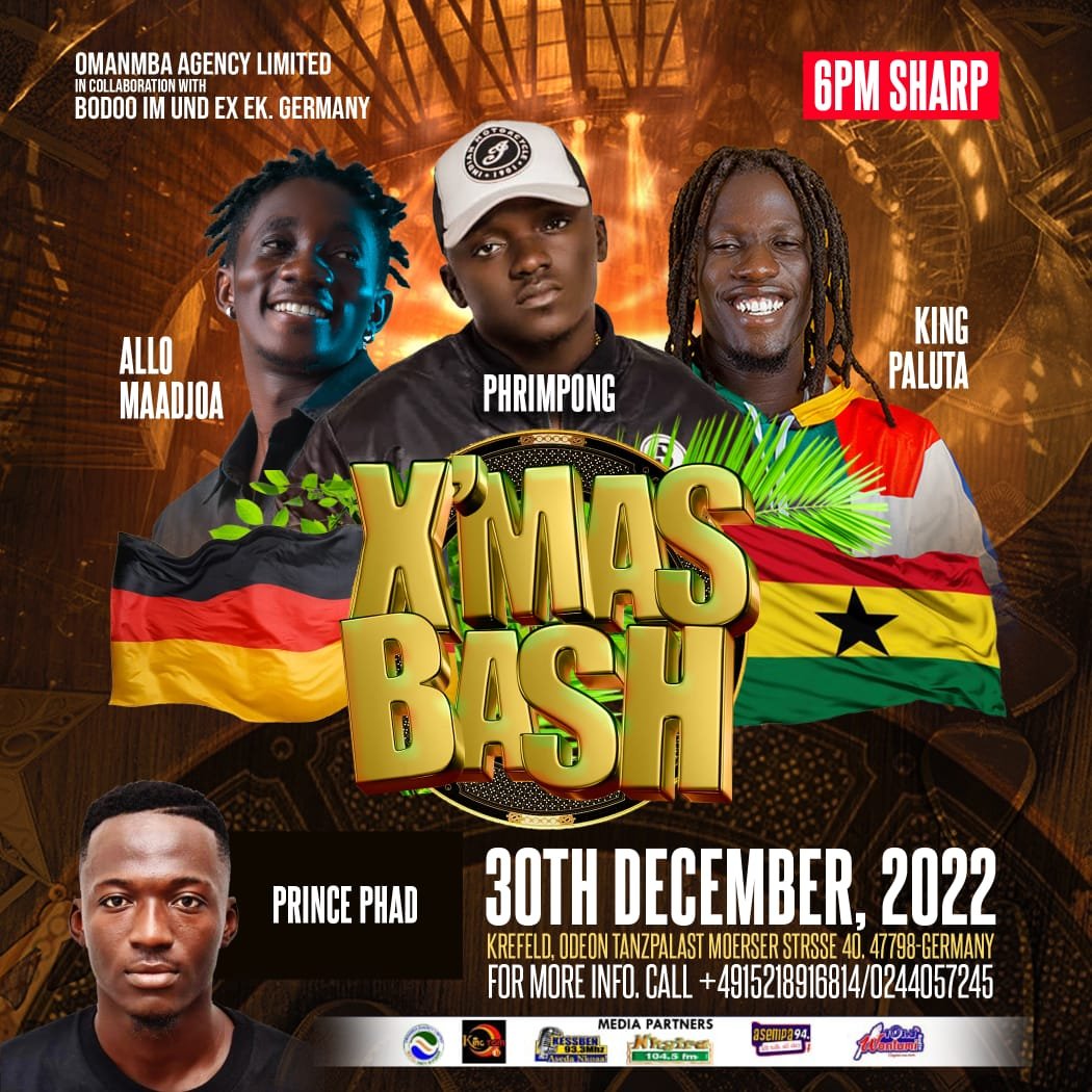 Phrimpong, King Paluta, Allo Maadjoa set to storm Germany this December