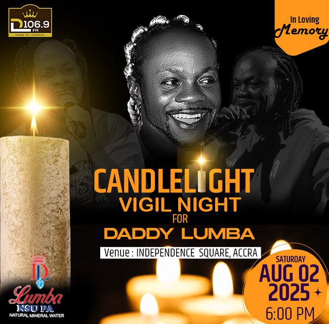 LIVE: Daddy Lumba's Candlelight Vigil at Independence Square